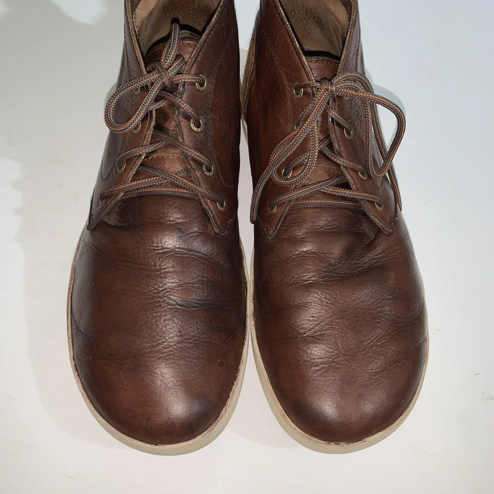Chaco Boots Mens Size 13 Brown Leather Chukka Ankle Casual Lace Up JCH106689